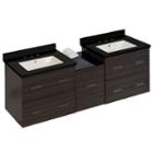 61.5-in. W Wall Mount Dawn Grey Vanity Set For 3h8-in. Drilling Black Galaxy Top Biscuit Um Sink