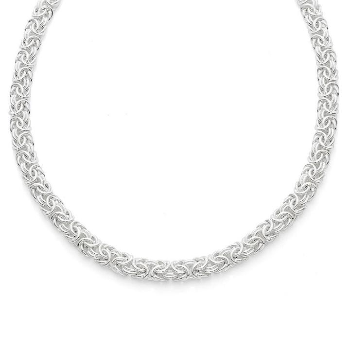 Made In Italy Semisolid Byzantine 17 Inch Chain Necklace