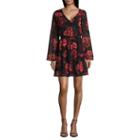 By & By 3/4 Sleeve Floral Fit & Flare Dress-juniors