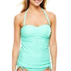 Aqua Couture Crochet Lace Molded Bandeaukini Swim Top