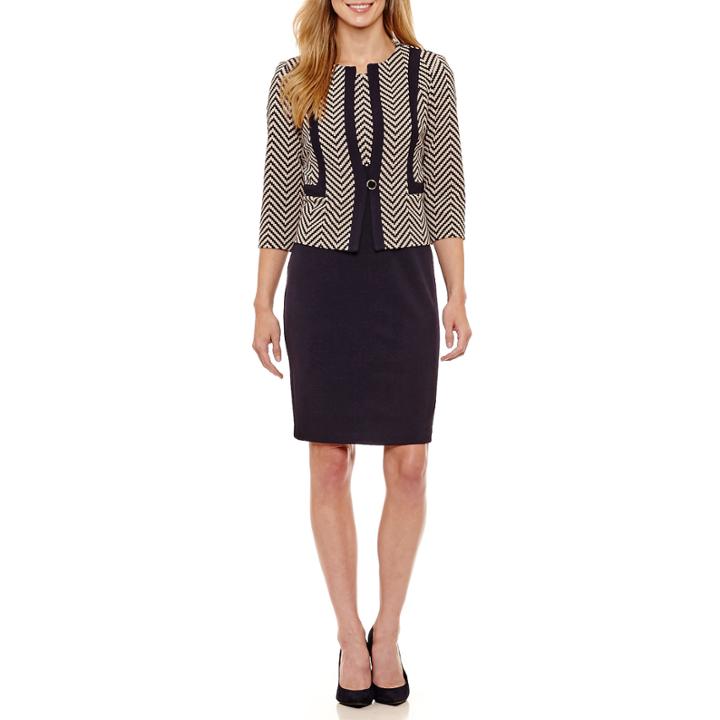 Danny & Nicole Sleeveless Jacket Dress-petites