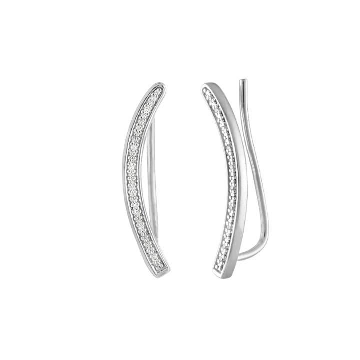 Diamond Accent White Diamond Sterling Silver Ear Climbers