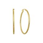 Infinite Gold&trade; 14k Yellow Gold Diamond-cut Hoop Earrings