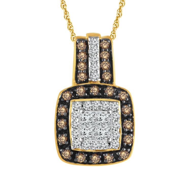 Limited Quantities 1/3 Ct. T.w. Diamond 10k Yellow Gold Pendant