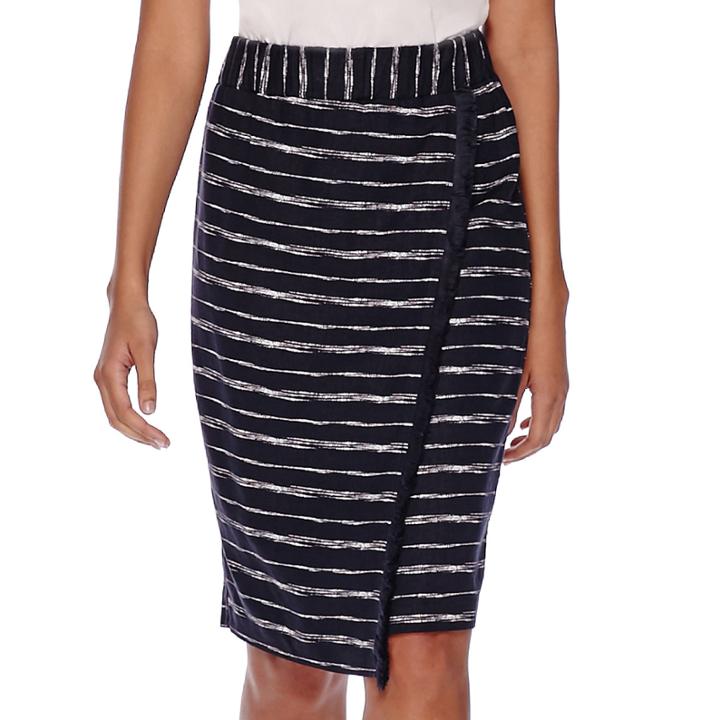 Liz Claiborne Fringe Wrap Midi Skirt - Tall