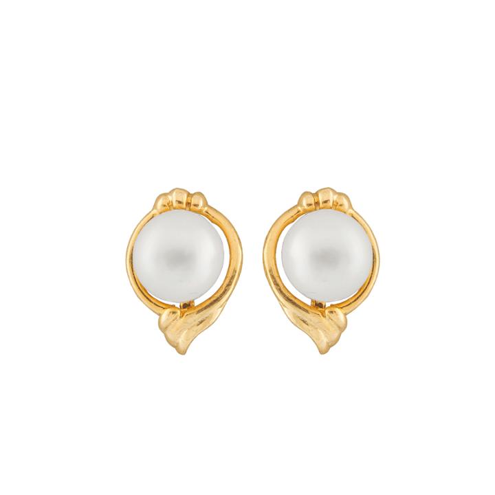 Splendid Pearls Pearl 14k Gold Stud Earrings