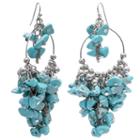 Mixit Turquoise Shaky Chip Earrings