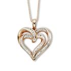 Ct. T.w. Diamond Double-heart Pendant Necklace