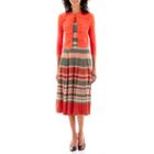 Danny & Nicole 3/4-sleeve Tiered Knit Jacket Dress