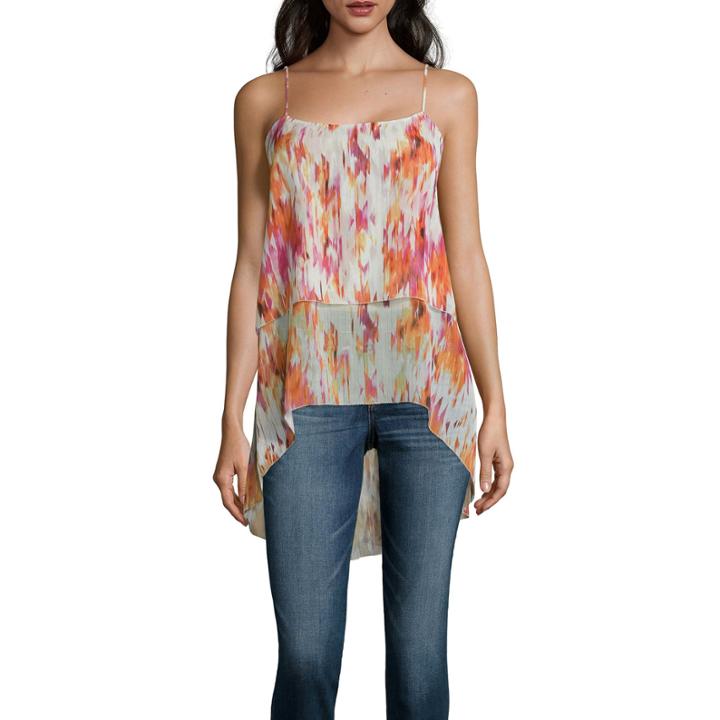 A.n.a Tiered Chiffon Tank Top