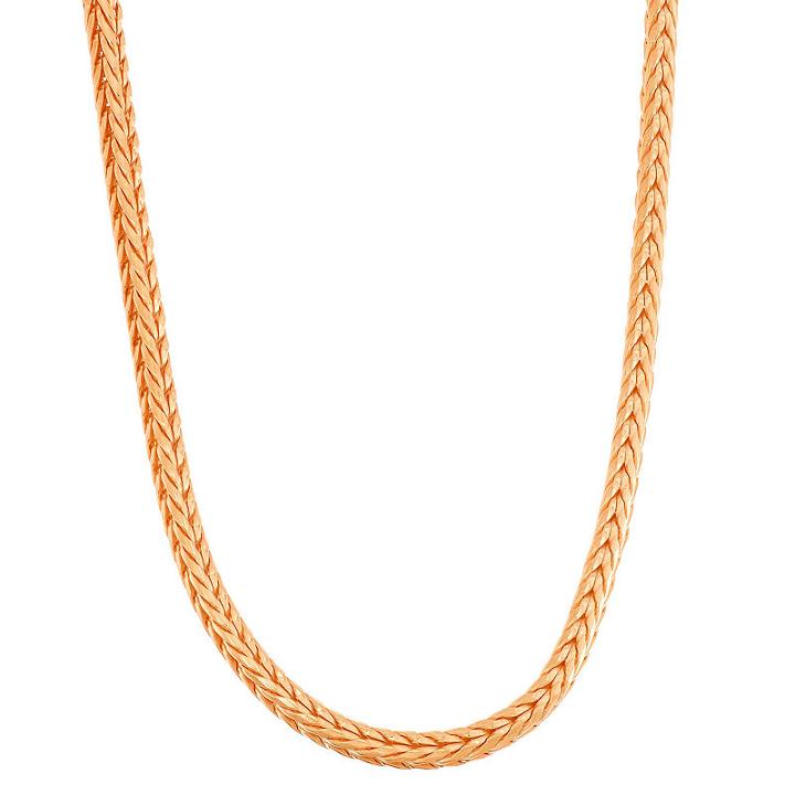 Semisolid 18 Inch Chain Necklace