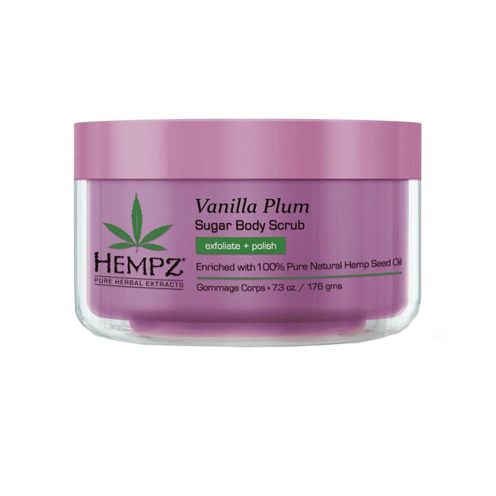 Hempz Vanilla Plum Herbal Sugar Scrub - 7.3 Oz.