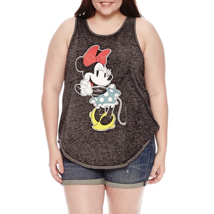 Cotton Minnie Mouse Tank Top-juniors Plus