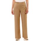 Alfred Dunner Emerald Isle Woven Flat Front Pants