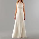 Jackie Jon Sleeve Beaded-bodice Bridal Gown