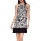 R & K Originals Sleeveless Paisley Print Triple-tier Shift Dress