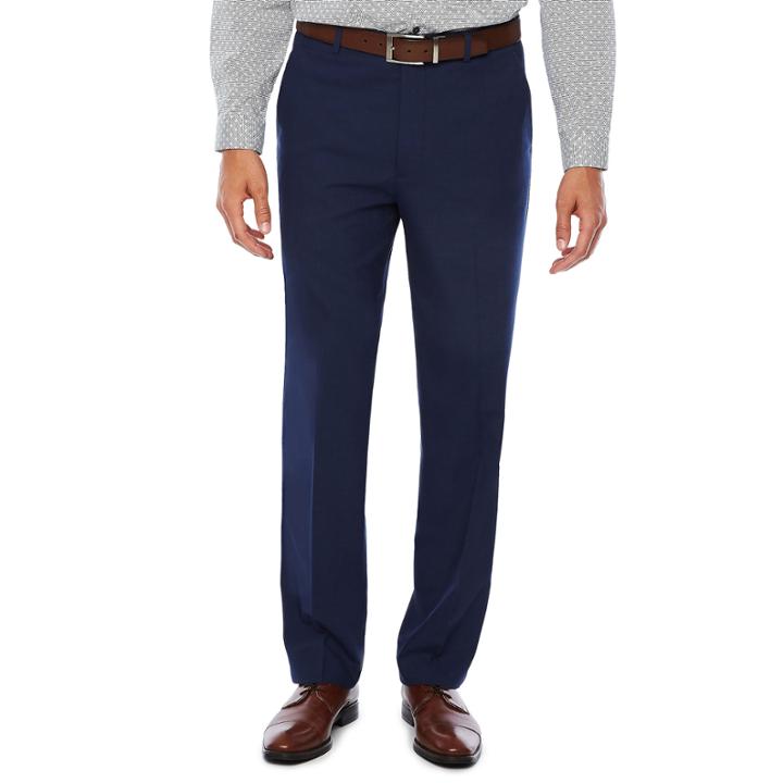 Jf Dark Blue Texture Ff Pant-classic