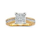 1 Ct. T.w. Diamond 10k Yellow Gold Engagement Ring