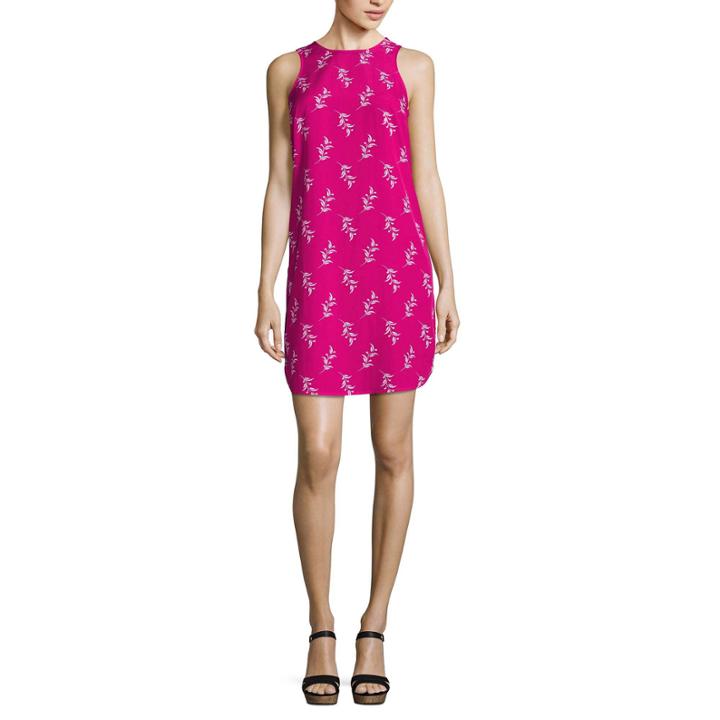 A.n.a Sleeveless Animal Shift Dress