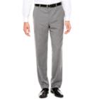 J.ferrar Stretch Medium Gray Tic Pants-slim Fit