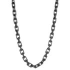 Solid Link 24 Inch Chain Necklace