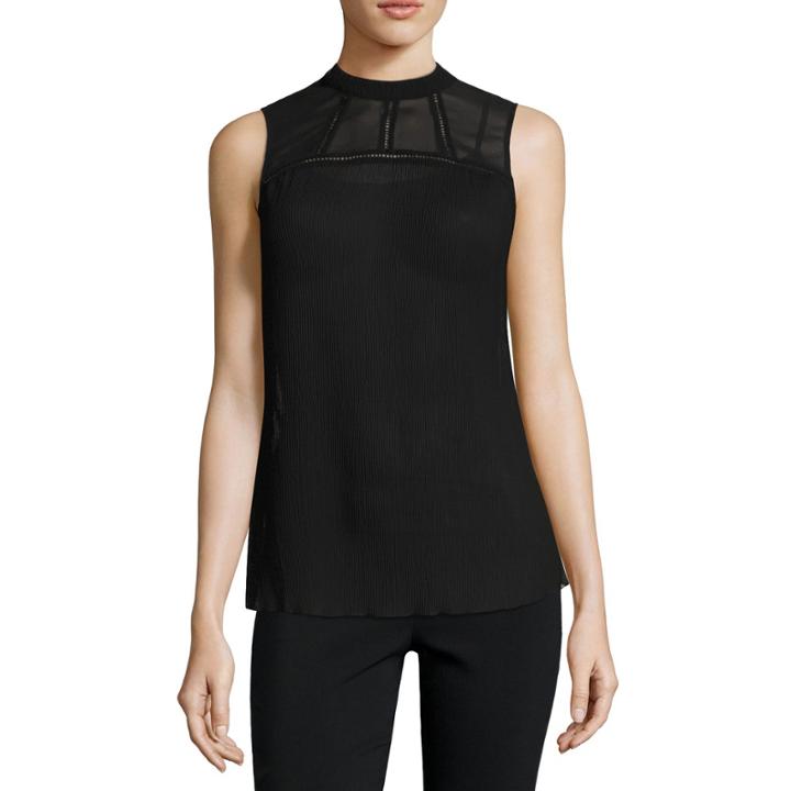 City Streets Sleeveless Crew Neck Blouse