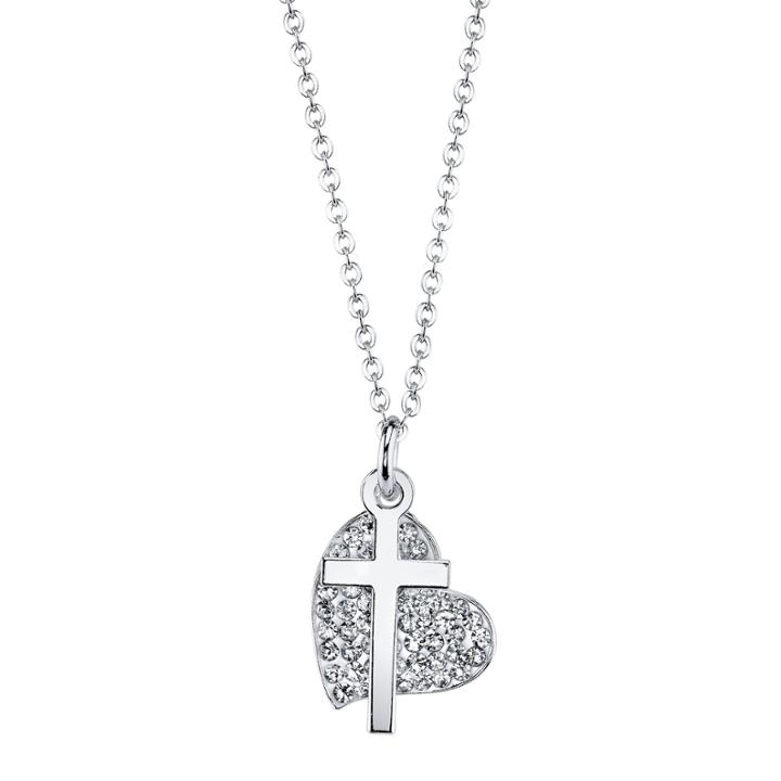 Sparkle Allure Womens White Pendant Necklace