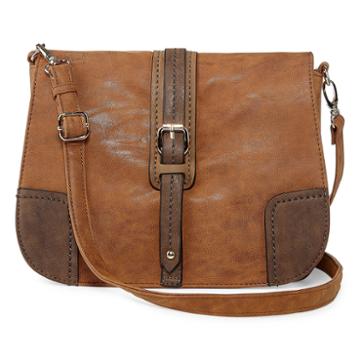 Louis Cardy Front Buckle Large Messenger Crossbody Bag