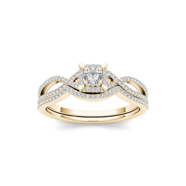 1/3 Ct. T.w. Diamond 14k Yellow Gold Engagement Ring