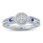 Womens 1/4 Ct. T.w. Genuine Diamond White 10k Gold Promise Ring