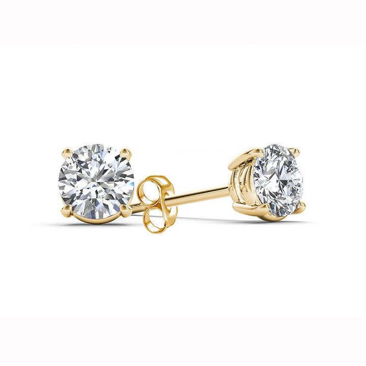 Classic 1/4 Ct. T.w. Round White Diamond 10k Gold Stud Earrings