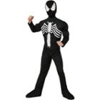 Black Spider-man Muscle Chest Child Costume