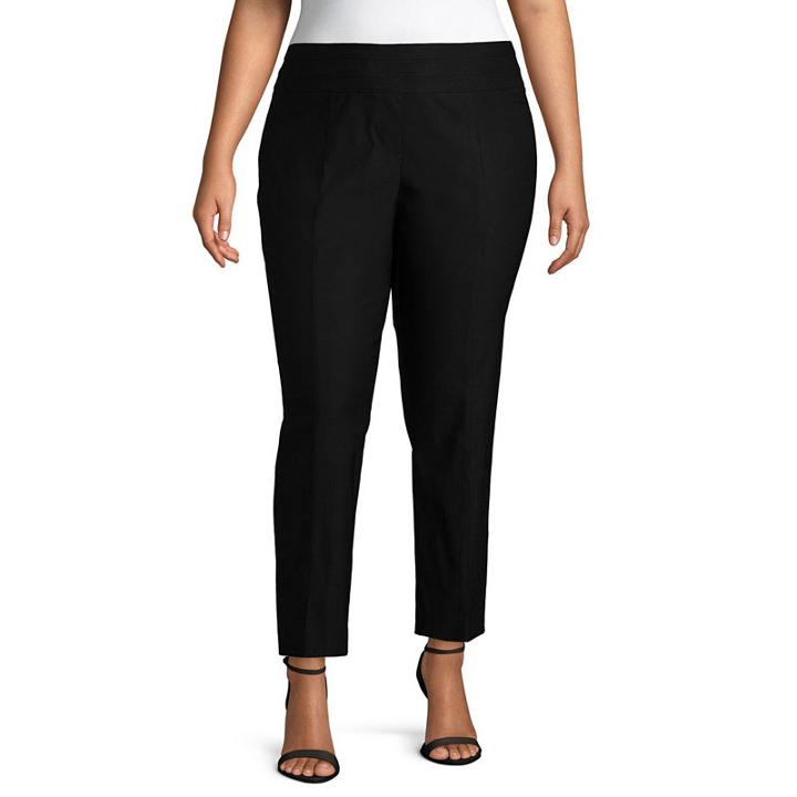 Liz Claiborne Luxe Super Stretch Ankle Pant - Plus