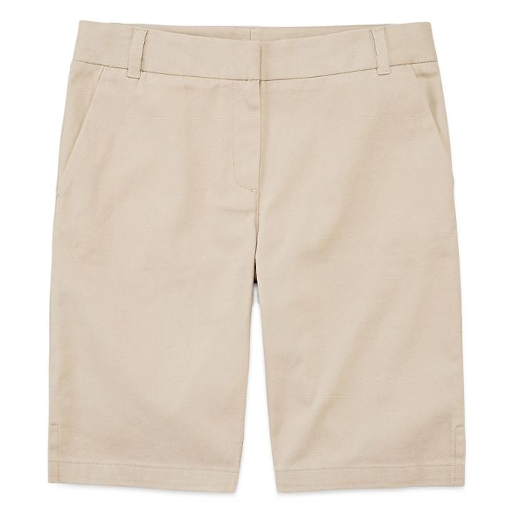 Izod Stretch Twill Regular Fit Bermuda Shorts