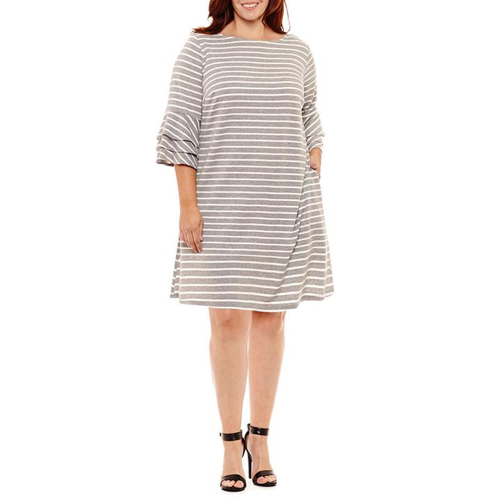Alyx 3/4 Sleeve Sweater Dress - Plus