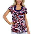 24/7 Comfort Apparel Summer Trails Tunic Top