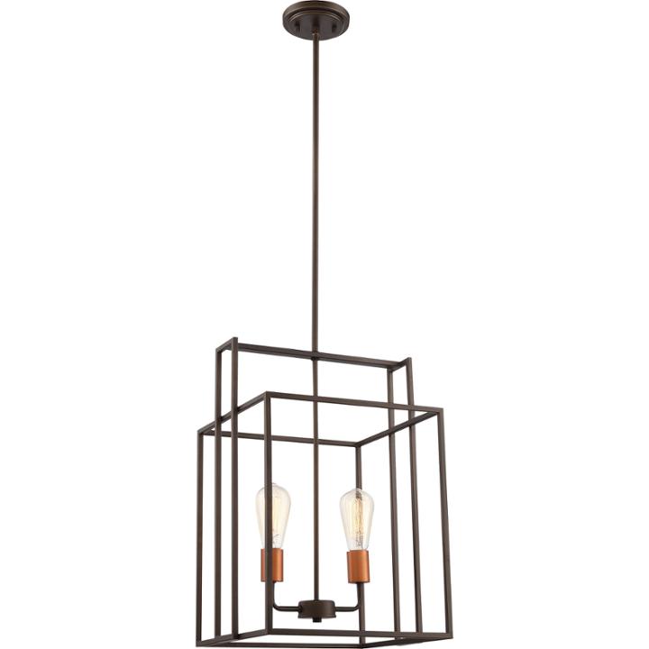 Filament Design 2-light Bronze With Copper Accentspendant