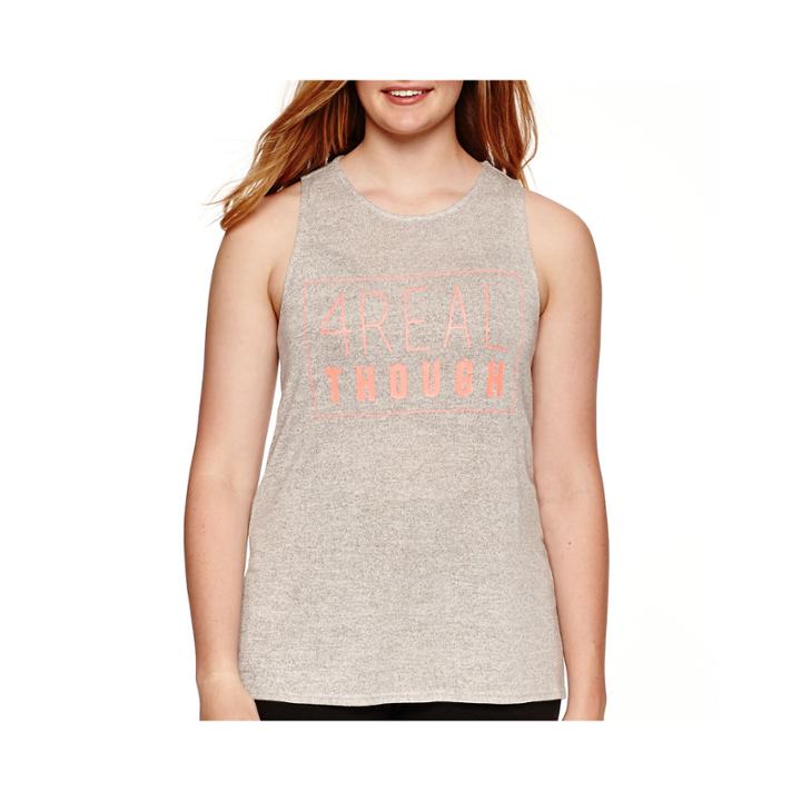 Decree Drapey Screen Tank Top - Juniors Plus
