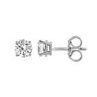 1 3/8 Ct. T.w. Genuine White Diamond 5.6mm Stud Earrings