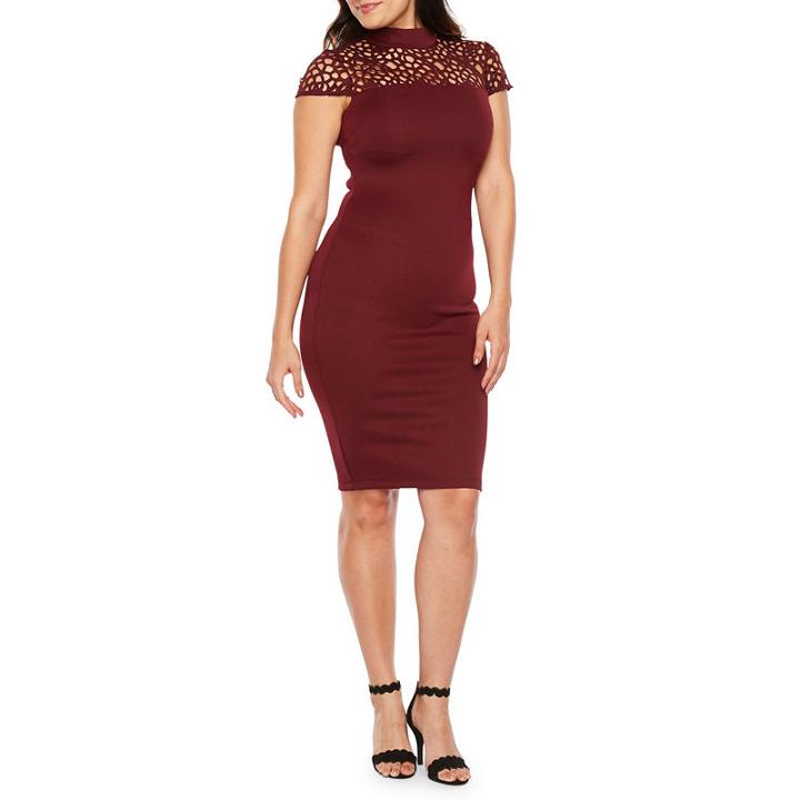 Premier Amour Cap Sleeve Sheath Dress