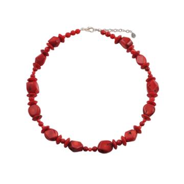 Artsmith By Barse Red Bronze Beaded Necklace