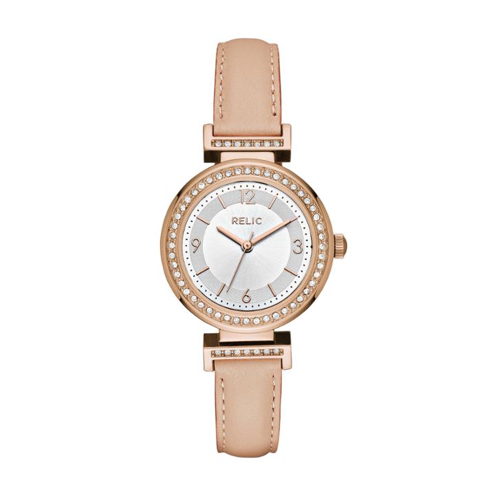 Relic Womens Pink Strap Watch-zr12236