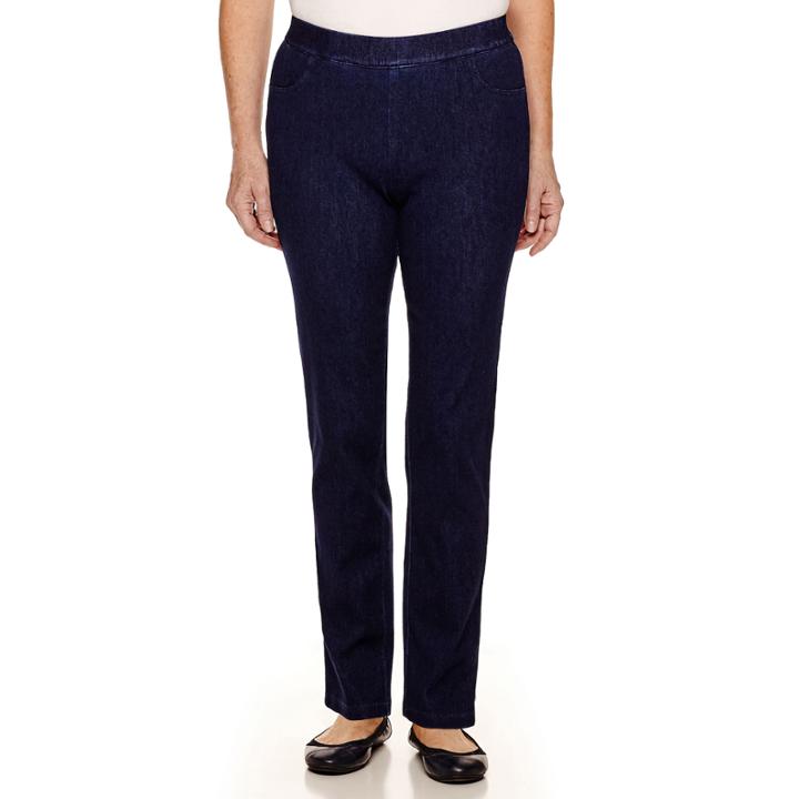 Alfred Dunner Sausalito Knit Denim Jeggings