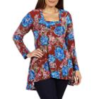 24/7 Comfort Apparel Formentera Tunic Top - Plus