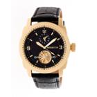 Heritor Helmsley Mens Black Strap Watch-herhr5007