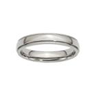 Personalized Mens 4mm Stainless Steel Wedding Band
