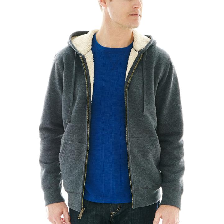 St. John's Bay Sherpa-lined Full-zip Hoodie