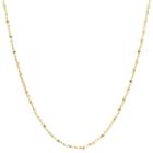 Silver Reflections Gold Over Brass 20 Inch Chain Necklace