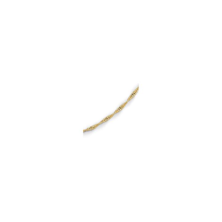18k/silver 22-30 2.3mm Chain