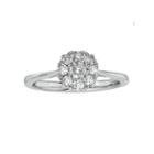10k White Gold 1/2cttw Diamond Ring